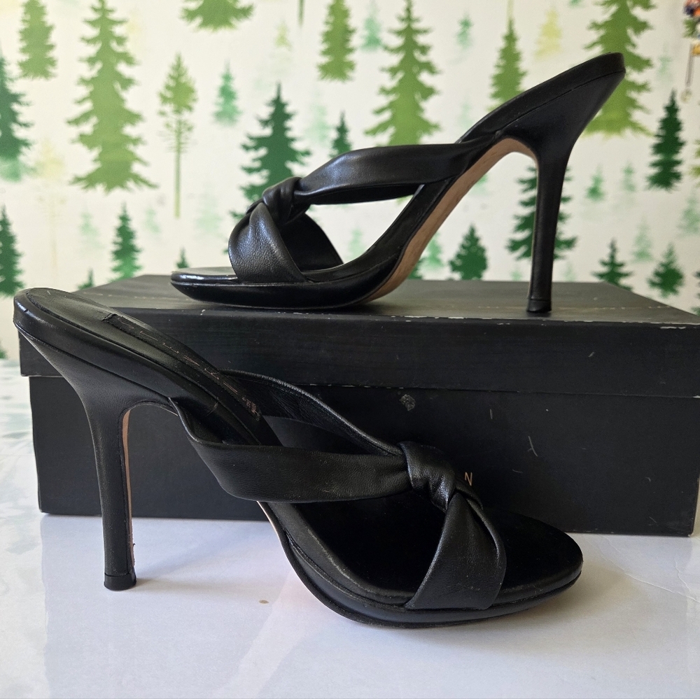 Steven By Steve Madden Front Black Knotted Heels